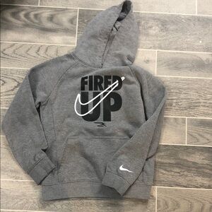 Nike Kids Gray 'Fired Up' Hoodie